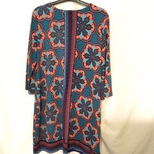 Nicole by Nicole Miller Mod Turquoise Dress (339)